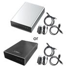 Dual-Bay 2.5in HDD Case- Hard Drive Disk SSD Enclosure Usb3.1 TypeC 10Gbps