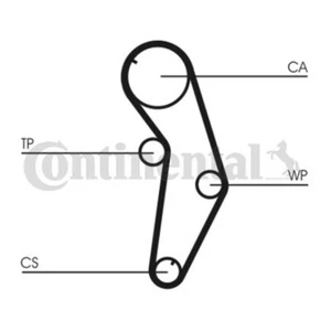 ContiTech Timing Belt Kit Set - Part No: CT821K1 - 121 Teeth - EO Quality - Picture 1 of 2