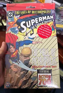 New, Sealed Superman 'Fall of Metropolis' Collector's Set DC Comics - Picture 1 of 2