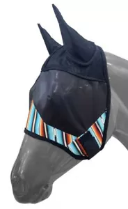 Máscara para mosca con estampado Showman Serape Southwest con orejas - Imagen 1 de 2