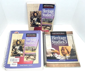 BJU Press - Heritage Studies 3 - 2nd Ed. Teacher's Ed., Textbook, & Answer Keys - Picture 1 of 19
