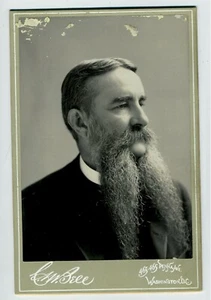 KABINETTKARTE - JOHN GRIMES WALKER US CW NAVY ADMIRAL - COMMANDER ATLANTIC SQUAD - Bild 1 von 2