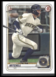 2020 Bowman Draft Garrett Mitchell #BD-118 Milwaukee Brewers - Picture 1 of 2