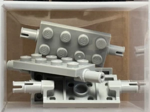 Piezas LEGO - Placa Gris Azulado Claro 2 x 4 con Alfileres - No 30157 - Cantidad 5 - Imagen 1 de 1