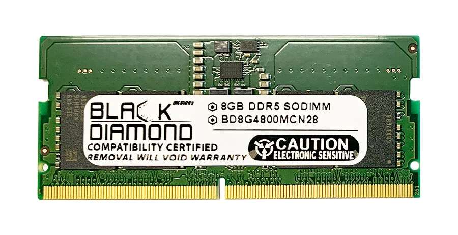 Memoria para computadora portátil 8 GB 16 GB 32 GB DDR5 4800 para Dell HP Lenovo Asus Acer MSI Foto 1 de 1