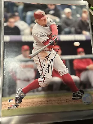 Foto 8x10 firmada a mano por Eric Byrnes de los Arizona Diamondbacks con licencia MLB Foto 1 de 2