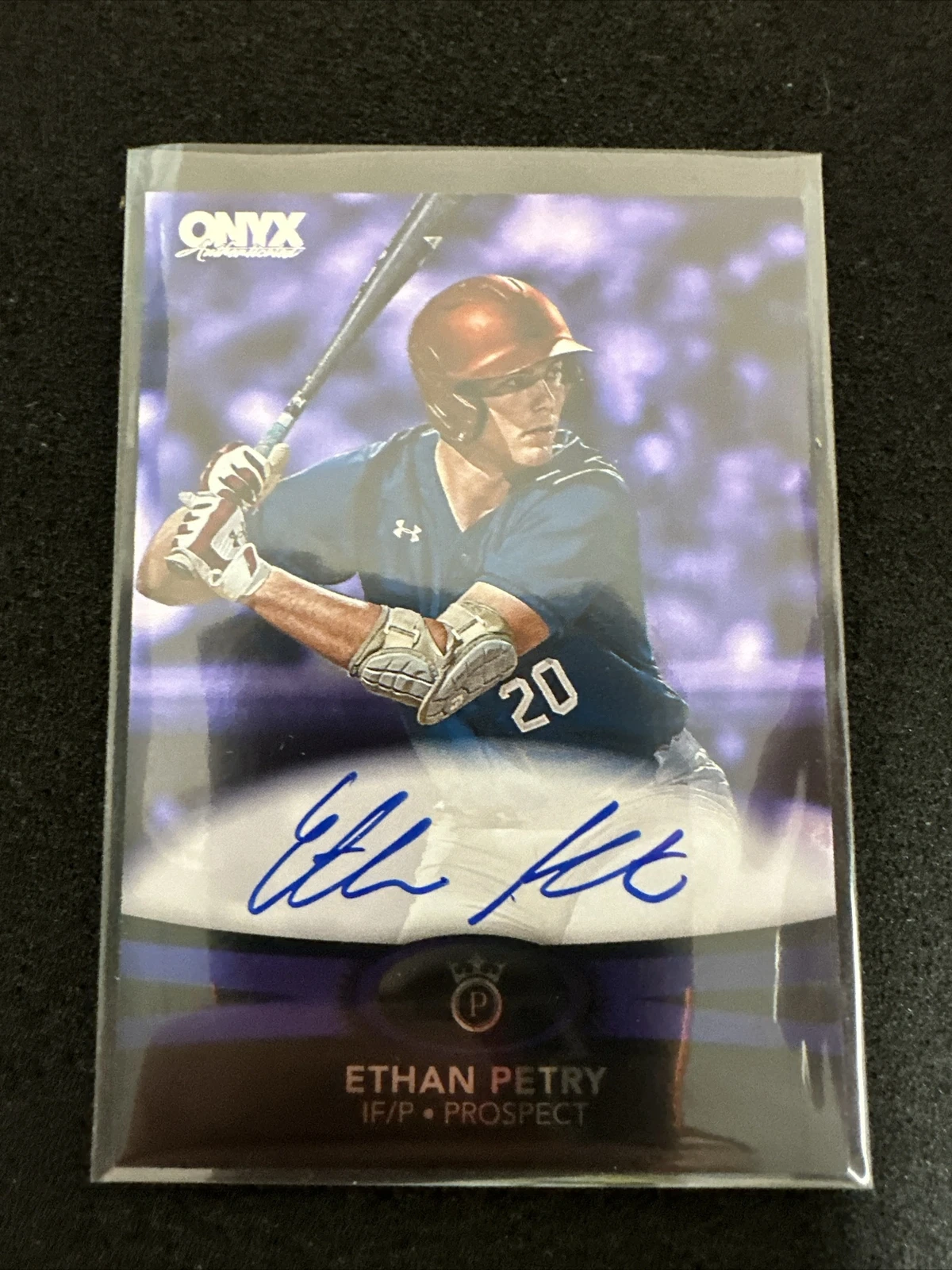 2023 ONYX PREMIUM ETHAN PETRY AUTO 118/125 *BLUE* Parallel