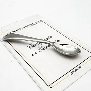 Piccolo Cucchiaino antico per sale spezie senape  in Acciaio staybrite Vintage - Imagen 1 de 6