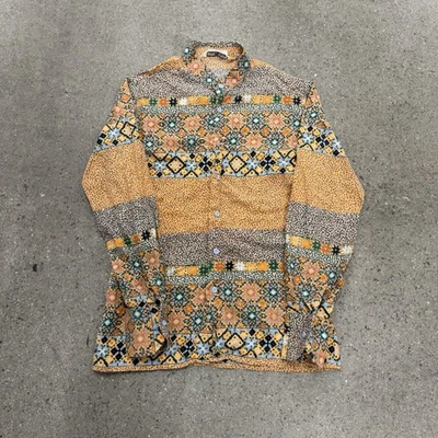 Camisa Discoteca NIK NIK Vintage Años 70 Algodón Hecha en Italia Talla Pequeña Foto 1 de 4