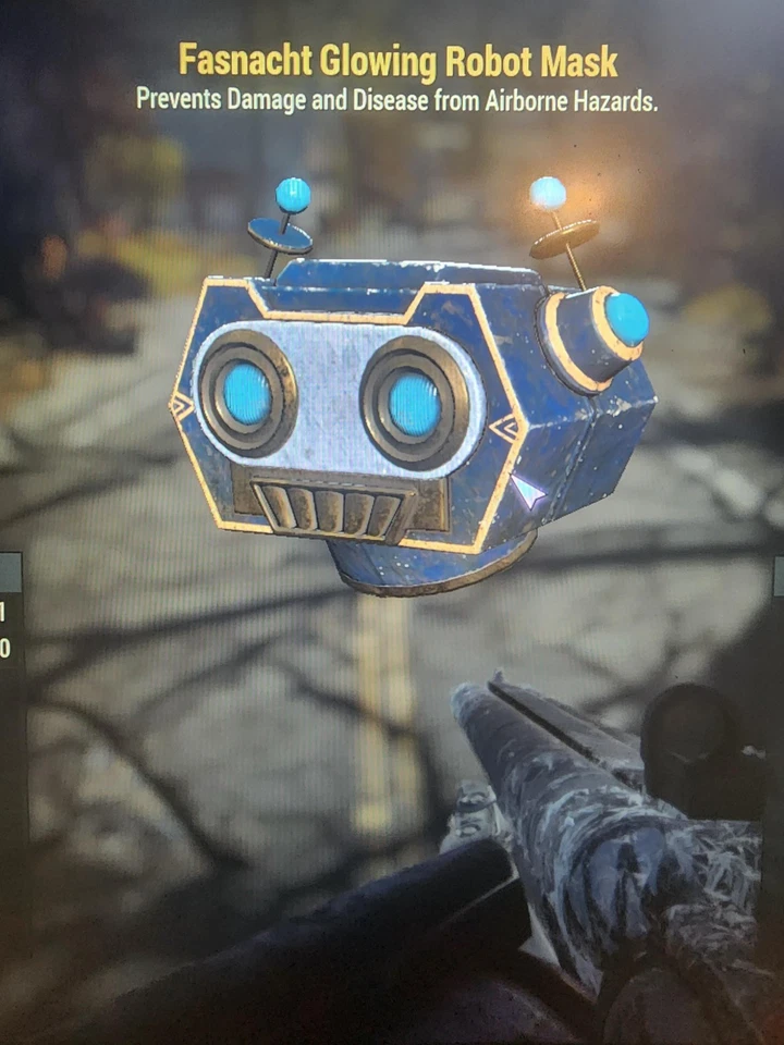 Glowing Robot Mask Fallout 76 PS4 Ps5 - Image 1 of 1
