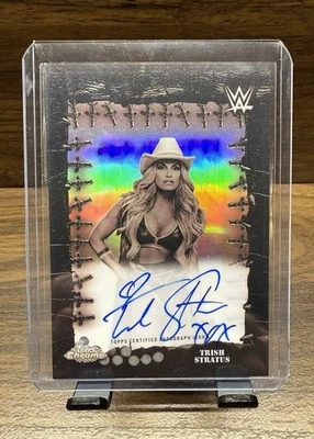 2025 Topps Chrome WWE x Cactus Jack Trish Stratus Famed Phantoms Auto Refractor - Image 1 of 2