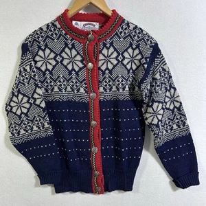 VTG 100% MAINE WORSTED WOOL SKI SWEATER CAMBRIDGE DRY GOODS CO FAIR ISLE NORDIC - Bild 1 von 6