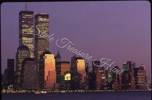 New York City Skyline World Trade Center 35mm Slide 1990s - Picture 1 of 3