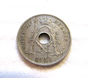 1929 Belgium 10 Centimes Coin - Picture 1 of 5
