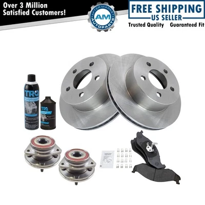 Front Brake Pad & Rotor Kit Fits 1999-2001 Jeep Cherokee 1997-2006 Wrangler - Изображение 1 из 4