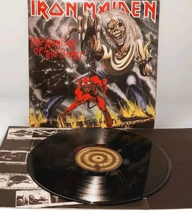 NUMBER OF THE BEAST BY IRON MAIDEN VINYL RECORD LP - Picture 1 of 11