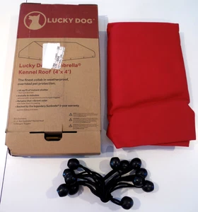 Lucky Hundehütte Dachabdeckung 4x4 Fuß Outdoor für Sonne Regen Schutz (NUR ABDECKUNG) - Bild 1 von 17
