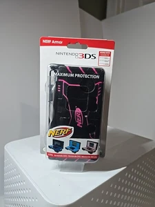 Nintendo 3DS DS DSlite NERF Armor Konsole Case: Schwarz & Pink Neu Selten  - Bild 1 von 9
