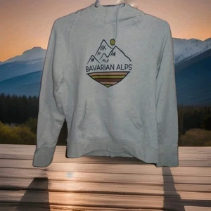 BAVARIAN ALPS WOMANS HOODIE SWEATSHIRT SIZE SMALL BY CHAMPION - Picture 1 of 4