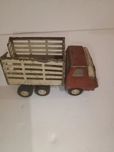 Tonka Bauernhof Rungenwagen Vieh Pferd Heuwagen 55010 70er Jahre Oldtimer Fahrzeug - Bild 1 von 9