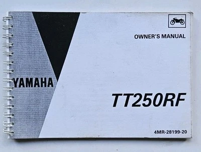 USED CONDITION GENUINE YAMAHA TTR250 OWNERS MANUAL 1984 4MR-28199-20 - Image 1 of 4