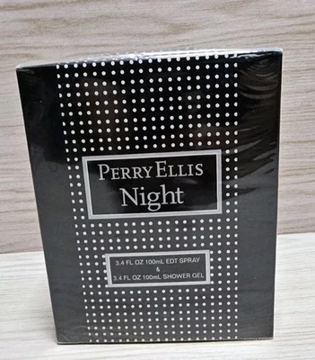 **Nuevo** Juego de 2 paquetes Perry Ellis Night Eau De Toilette spray y gel de ducha 3,4 oz  Foto 1 de 4