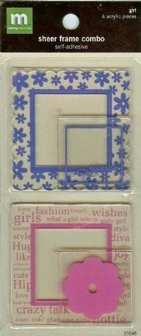 Making Memories 4 Acrílico MARCO TRANSPARENTE COMBO NIÑA Flor Foto 1 de 1