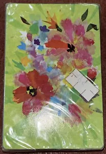 SEALED Deck VINTAGE Stardust Plastic Coated Nu Vue Flower Bouquet Playing Cards - Picture 1 of 3