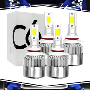 For Nissan Titan 2005-2009 2 Pair 6000K 9005+9006 Headlight Bulbs - Picture 1 of 12