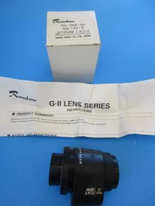 12mm F1.4 RAINBOW CCTV Lens Auto Iris Video 1/2" Camera C-Mount H12 1.4GE-II-CS - Picture 1 of 1