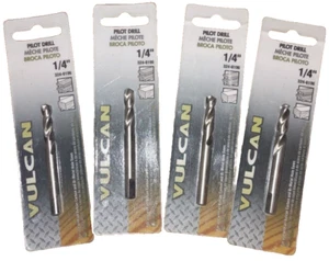 Vulcan Lot Of Quarter Inch 1/4" Pilot Drill Bit Lot for Metal or Wood Drilling - Picture 1 of 3