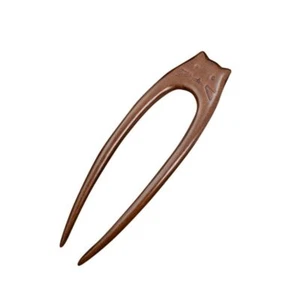Chinese Style U Shaped Hair Forks Wooden Hanfu Hairpin Women Girls - Picture 1 of 7