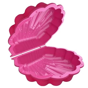 Wassermuschel Sandmuschel PINK-farbend 2-tlg. Sandkasten Planschbecken Sandkiste - Bild 1 von 4