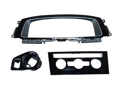 2018-2021年大众高尔夫GTI仪表板装饰套件光泽黑色带铝装饰 — 第 1/3 张图片