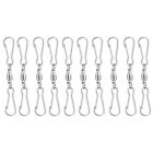 10 Pcs Crystal Spiral Tails Twisters Swivel Hooks Clips Rotatable Windsock Hook