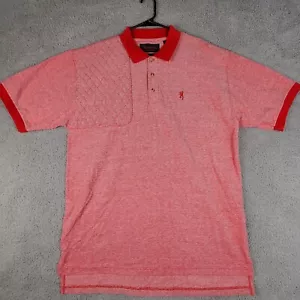 Browning Mens Polo Shirt Large Heather Red Padded Shooting Hunting Embroidered - Picture 1 of 7