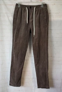 Vuori Corduroy Men's Pants Size Small X 30" Brown Drawstring Stretch # V440 - Picture 1 of 15