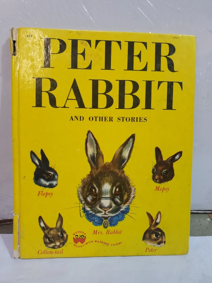 Vintage Peter Rabbit Wonder Book HC 1947 Beatrix Potter Children's Story Book Foto 1 de 4