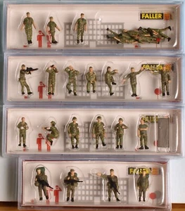 Faller 151750, 151751, 151752, 151753, - Spur H0 / Maßstab 1:87 -, Soldaten-Sets - Picture 1 of 4