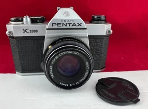 Pentax Asahi K1000 Spiegelreflexkamera-Kit 35 mm mit Objektiv 50 mm Made in Japan - Bild 1 von 11