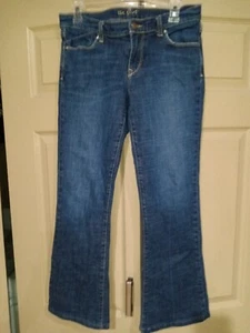 Old Navy The Flirt Mid Rise Flare Stretch Girls Blue Jeans Size 4 - Picture 1 of 5