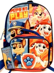 Paw Patrol Large Backpack With Utility Bag Pup At Play 2 Pcs New - Picture 1 of 1