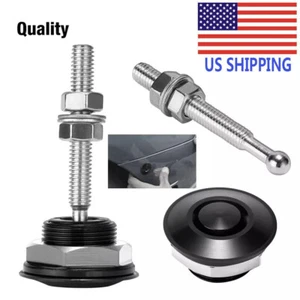 Car Push Button Quick Release Hood Bonnet Pins Lock Bumper Latch Direct fit - Bild 1 von 11