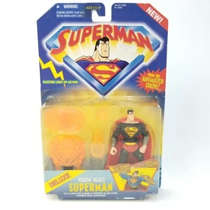 1996 NOS Kenner Superman Deluxe Vision Blast Action Figure from WB Animated Show - Picture 1 of 12