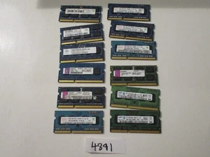 Kingston+Others 12x2Gb=24Gb PC3-10600 1333Mhz DDR3 SODIMM Laptop Memory RAM 4891 - Picture 1 of 2