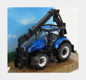1:50 BURAGO New Holland T7.315 Tractor 2016 Blue Wood BU31680-31669 Model - Picture 1 of 2