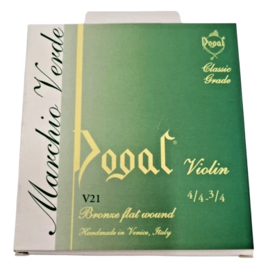 Dogal Muta Corde Violino 4/4 3/4 in Bronzo Laminato Made in Italy Set da 4 - Immagine 1 di 4