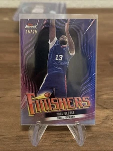 2024-25 Topps Finest Finishers Paul George /25 Los Angeles Clippers #F-8 - Picture 1 of 2