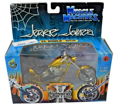 Jesse James West Coast Choppers El Diablo Rigid 1:18 Scale Muscle Machines - Image 1 of 4