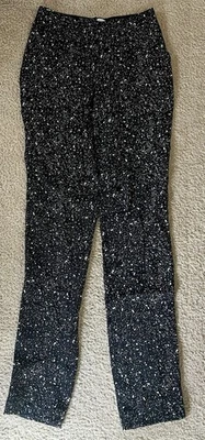 Pantalones de vestir Diane von Furstenberg negros blancos talla 0 Foto 1 de 3